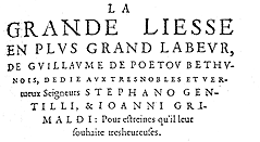 [ ill. nr 12 La grande liesse aan Gentile en Grimaldi ]